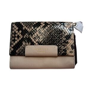 Radley London Light Pastel Grey Snakeskin “Arlington” Wallet, NWT $88